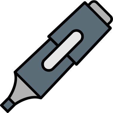 Kalem. Web simgesi basit illüstrasyon