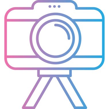 kamera simgesi vektör illüstrasyonu