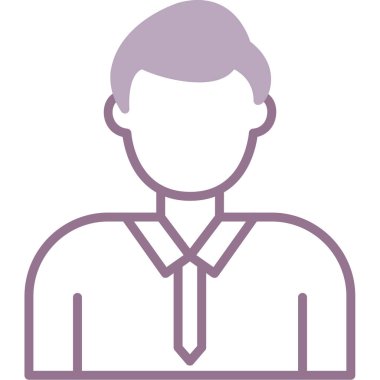 businessman icon, vector illustration simple design