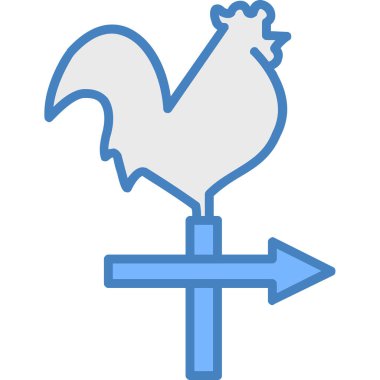 Tavuk. Web simgesi basit illüstrasyon