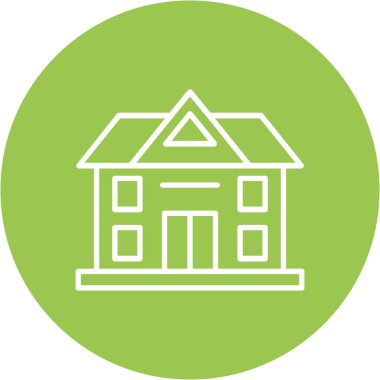 Bir ev simgesinin vektör illüstrasyonu