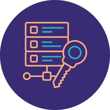 Anahtar. Web simgesi basit illüstrasyon