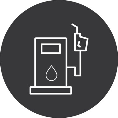 Petrol simgesinin vektör illüstrasyonu