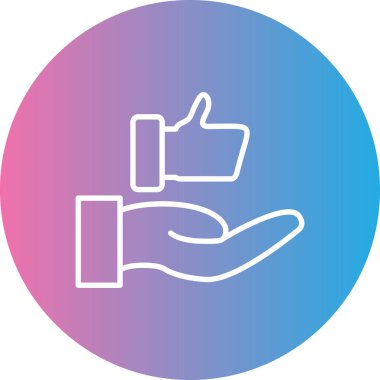 Eller yukarı vektör ilüstrasyonu