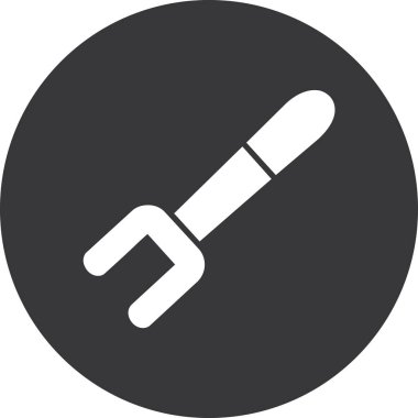 Tornavida. Web simgesi basit tasarım