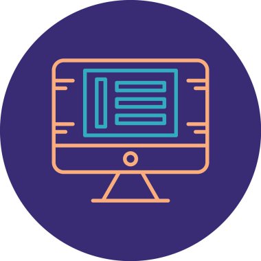 bilgisayar simgesi vektör illüstrasyonu