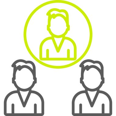 Beyaz izole iş simgesi