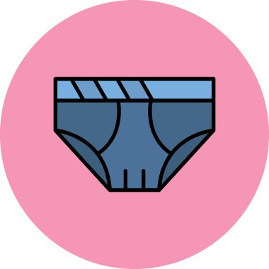 İç çamaşırı. Web simgesi basit illüstrasyon