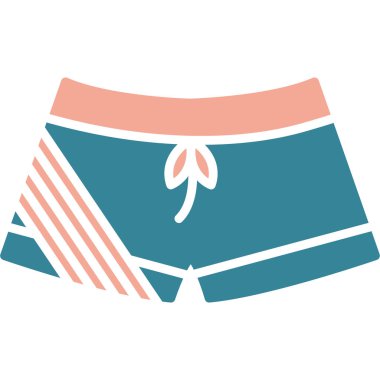 Web ve mobil için düz vektör renkli yaz ve seyahat simgesi