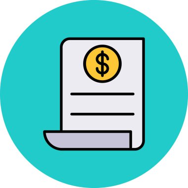 Dolar vektör illüstrasyon simgesi tasarımı