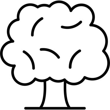 Ağaç. Web simgesi basit illüstrasyon