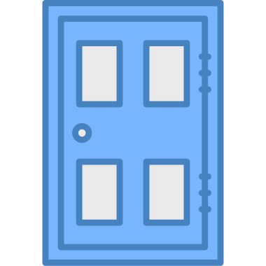 kapı simgesi vektör illüstrasyonu