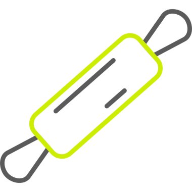 Taslak biçimli yeşil boya silindiri simgesi