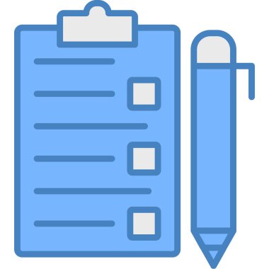 Yapılacaklar listesi web simgesi basit illüstrasyon