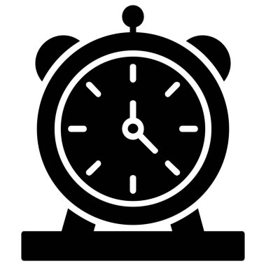 Çalar saat simgesi. Basit resimleme