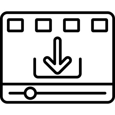 İndir. Web simgesi basit illüstrasyon
