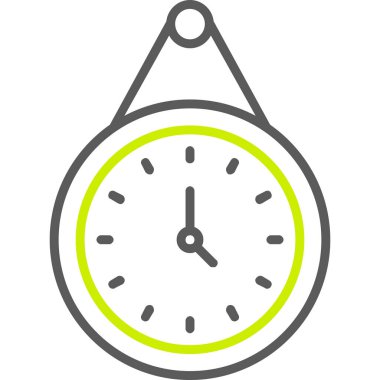 Saat simgesinin vektör illüstrasyonu