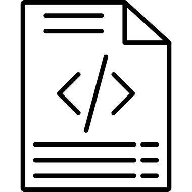 Taslak biçiminde kodlama programlama simgesi