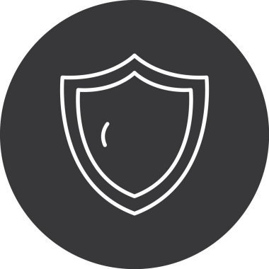 vektör kalkanı simgesi, basit tasarım