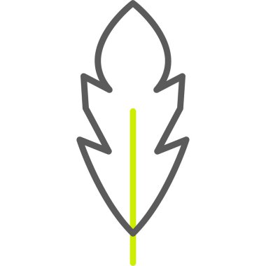 Yaprak ikonu vektör illüstrasyonu