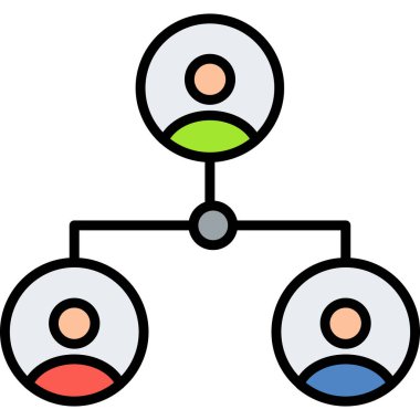 ağ bağlantısı simgesi vektör özeti çizimi