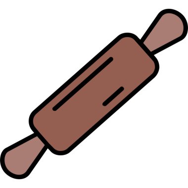 Çikolata kreması simgesi renk ana hatları vektörü