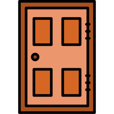 Kapılar. Web simgesi basit illüstrasyon