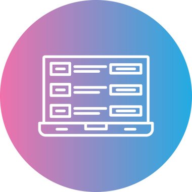 Modern simgenin vektör illüstrasyonu