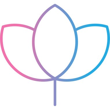 Lale simgesi, vektör tasarımı