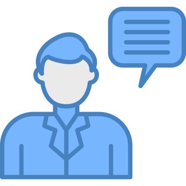 konuşma kabarcığı vektör çizimi