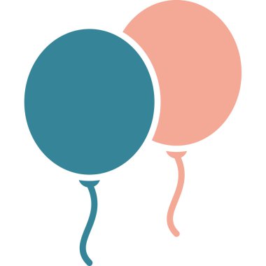 Balonlar, kurdele ikonlu balonlar