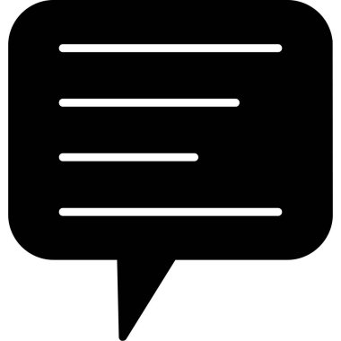 konuşma kabarcığı vektörü simgesi