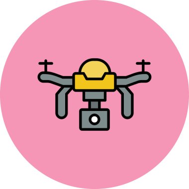 vektör drone simgesi illüstrasyonu