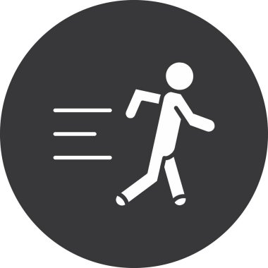walking icon vector illustration