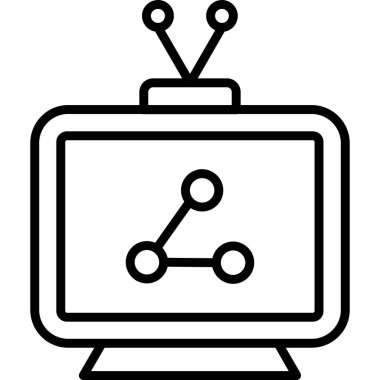 bilgisayar izleme simgesi, vektör tasarımı beyaz arkaplanda izole edildi