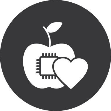 elma simgesinin vektör illüstrasyonu