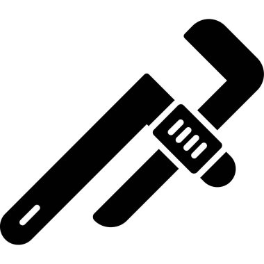 Tornavida ve İngiliz anahtarı. Basit vektör illüstrasyonu