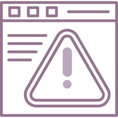 Uyarı hatası uyarısı simgesi