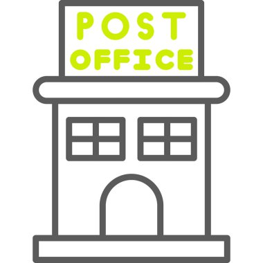 ofis oluşturma vektör simgesi, düz tasarım