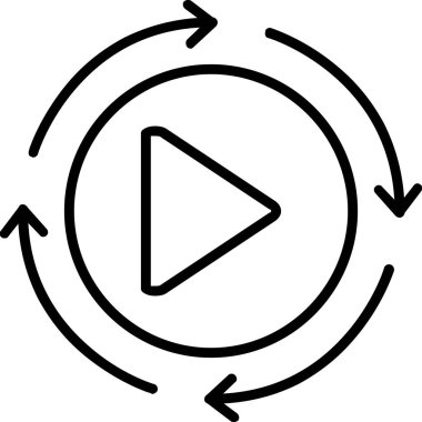 Simge, vektör illüstrasyonunu çal