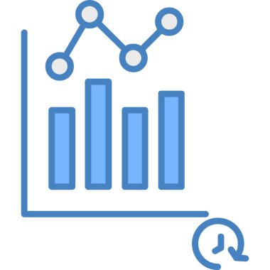 Analiz çizelgesi simgesi, vektör illüstrasyonu
