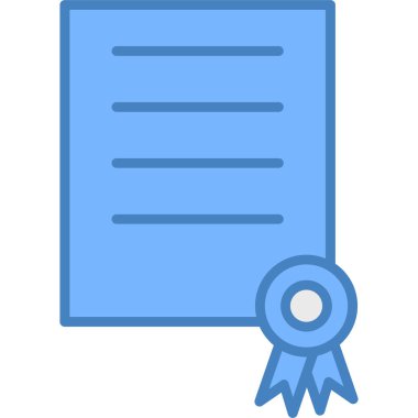 diploma. Web simgesi basit illüstrasyon