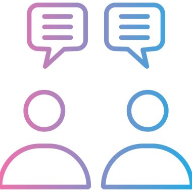 Sohbet simgesi vektör illüstrasyonu