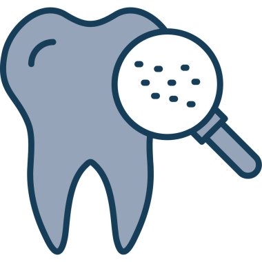 Diş simgesi, vektör illüstrasyonu