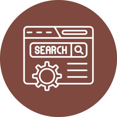 Moda görünümü için vektör seo simgesi...