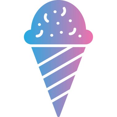 dondurma simgesi, vektör illüstrasyonu