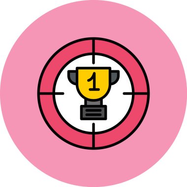 hedef simge vektör illüstrasyonu