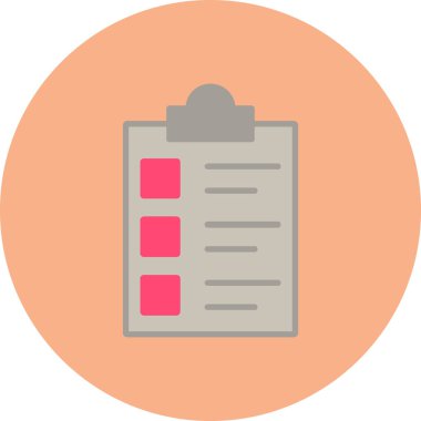 Belge. Web simgesi basit illüstrasyon