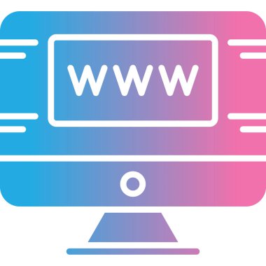Web simgesi vektör illüstrasyonu