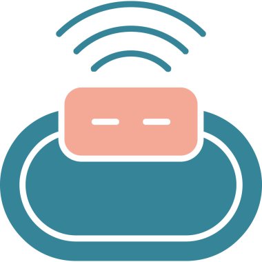 Kablosuz kulaklıklar. Basit resimleme